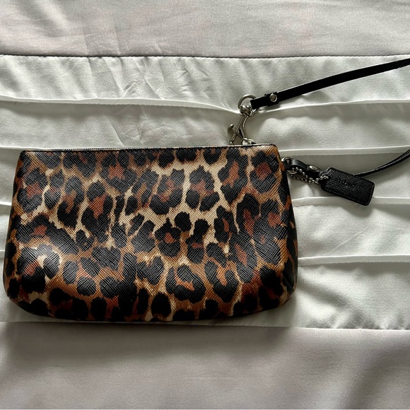 Coach Leopard Print Wristlet Purse - Picture 2 of 4